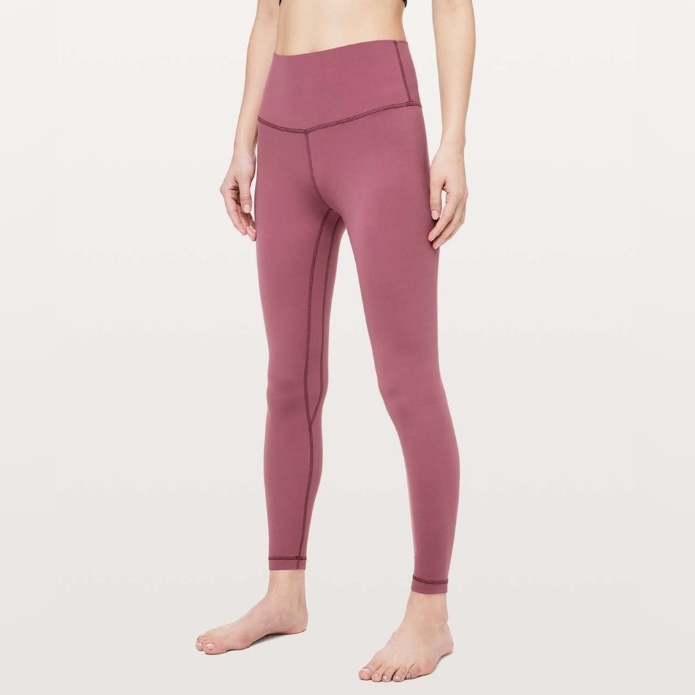 Lululemon Align Pant II *25" High-Rise Misty Merlot Nulu Cropped Leggings Size 4